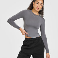 Mellow™ Soft Long Sleeve Top | Ash Grey