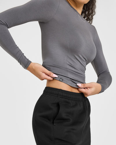 Mellow™ Soft Long Sleeve Top | Ash Grey