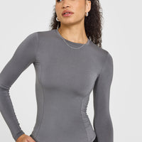Mellow™ Soft Long Sleeve Top | Ash Grey