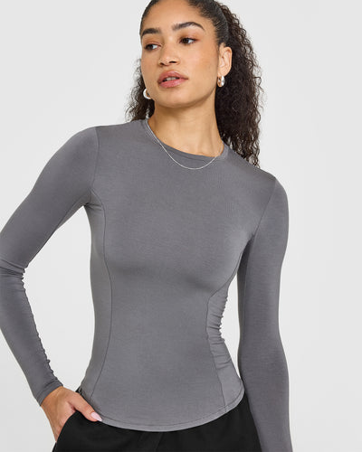 Mellow™ Soft Long Sleeve Top | Ash Grey