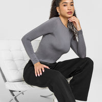 Mellow™ Soft Long Sleeve Top | Ash Grey