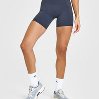 UnifiedMove™ High Waisted Shorts 6" | True Blue