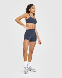 Unified High Waisted Shorts 6" | True Blue