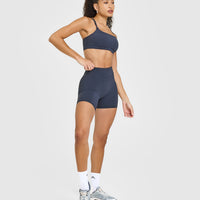 UnifiedMove™ High Waisted Shorts 6" | True Blue