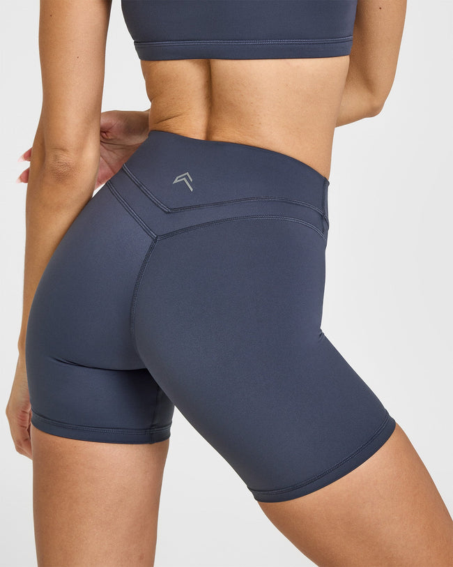 UnifiedMove™ High Waisted Shorts 6" | True Blue