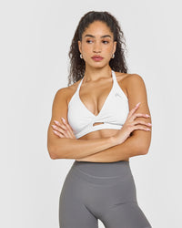 Unified Twist Sports Bra | White