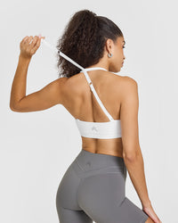 Unified Twist Sports Bra | White