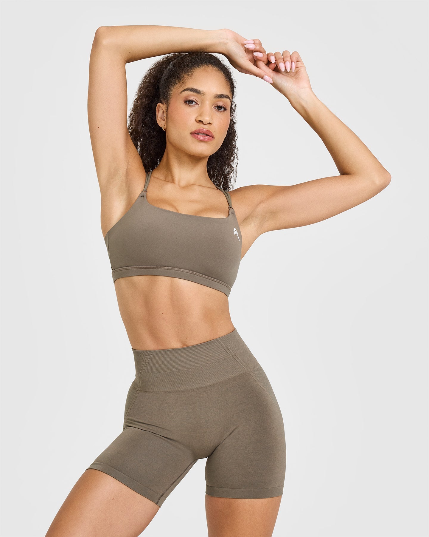Everyday Cross Over Bralette | Moss Brown