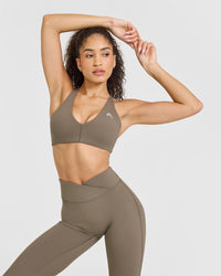 Unified Micro Bralette | Moss Brown