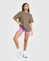 Classic Oversized Lightweight T-Shirt | Moss Brown