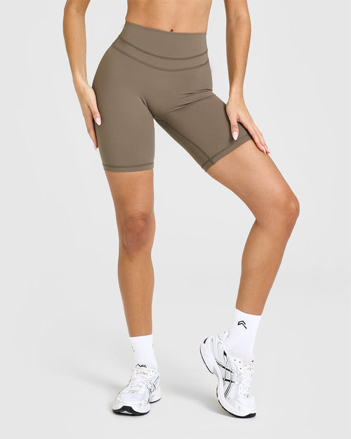 Oner Modal Unified Cycling Shorts 8" | Moss Brown