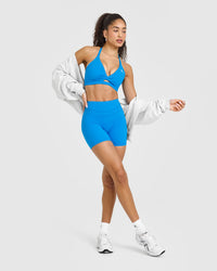 Unified Twist Sports Bra | Tropical Blue