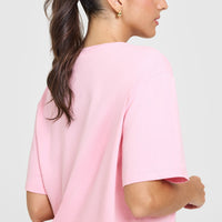 Classic Oversized Lightweight T-Shirt | Petal Pink