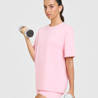 Classic Oversized Lightweight T-Shirt | Petal Pink