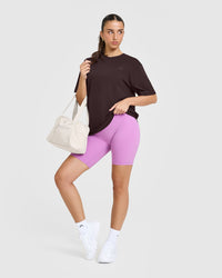 Classic Oversized Lightweight T-Shirt | Plum Brown