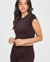 Cotton Icon Baby T-Shirt | Plum Brown
