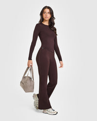 Mellow™ Soft Long Sleeve Top | Plum Brown