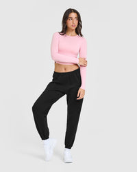 Mellow™ Soft Mid Long Sleeve Top | Petal Pink