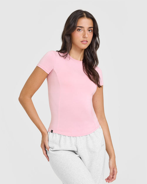 Oner Modal Mellow™ Soft Short Sleeve T-Shirt | Petal Pink