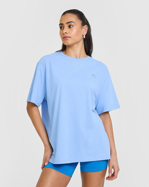 Oner Modal Classic Oversized Lightweight T-Shirt | Powdered Blue