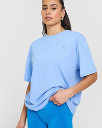 Classic Oversized Lightweight T-Shirt | Powdered Blue