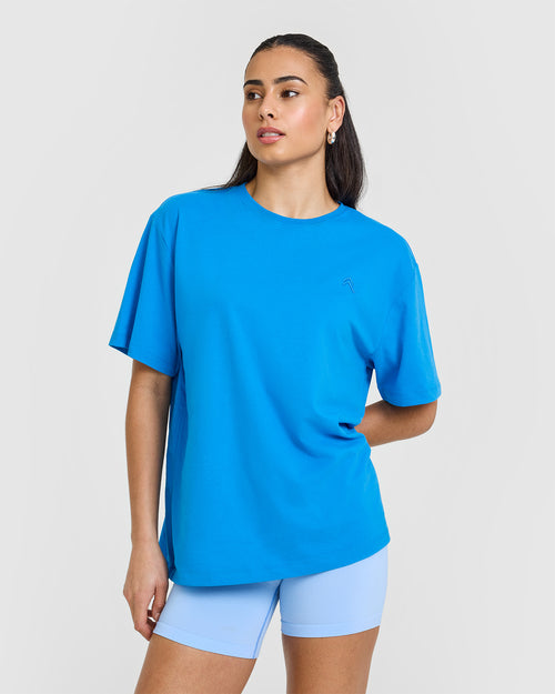 Oner Modal Classic Oversized Lightweight T-Shirt | Tropical Blue
