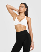 EasyLift™ Ultra Minimal V Neck Bralette | White