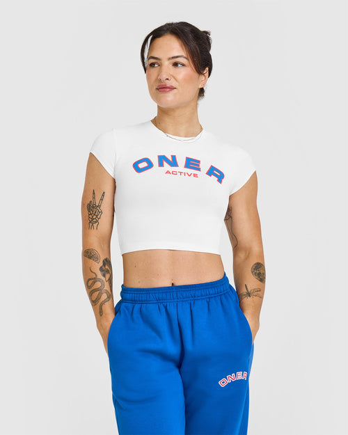 Oner Modal Cotton Icon Baby Graphic T-Shirt | White