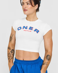 Cotton Icon Baby Graphic T-Shirt | White