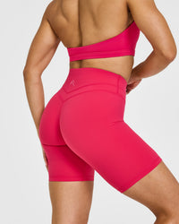 Unified Cycling Shorts 8" | Berry Bloom