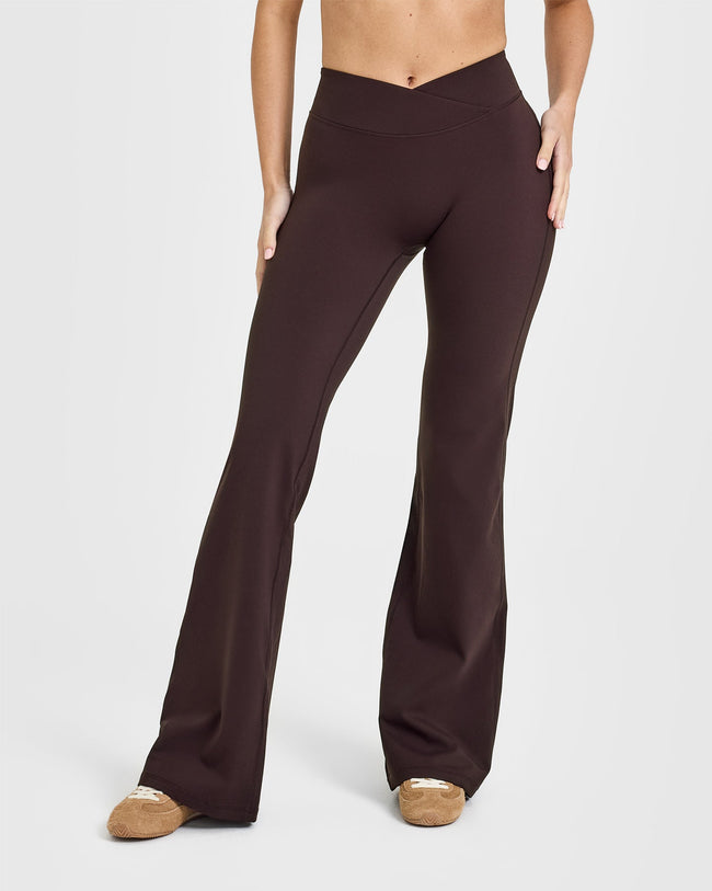 UnifiedMove™ Wrap Flared Bottoms | Plum Brown