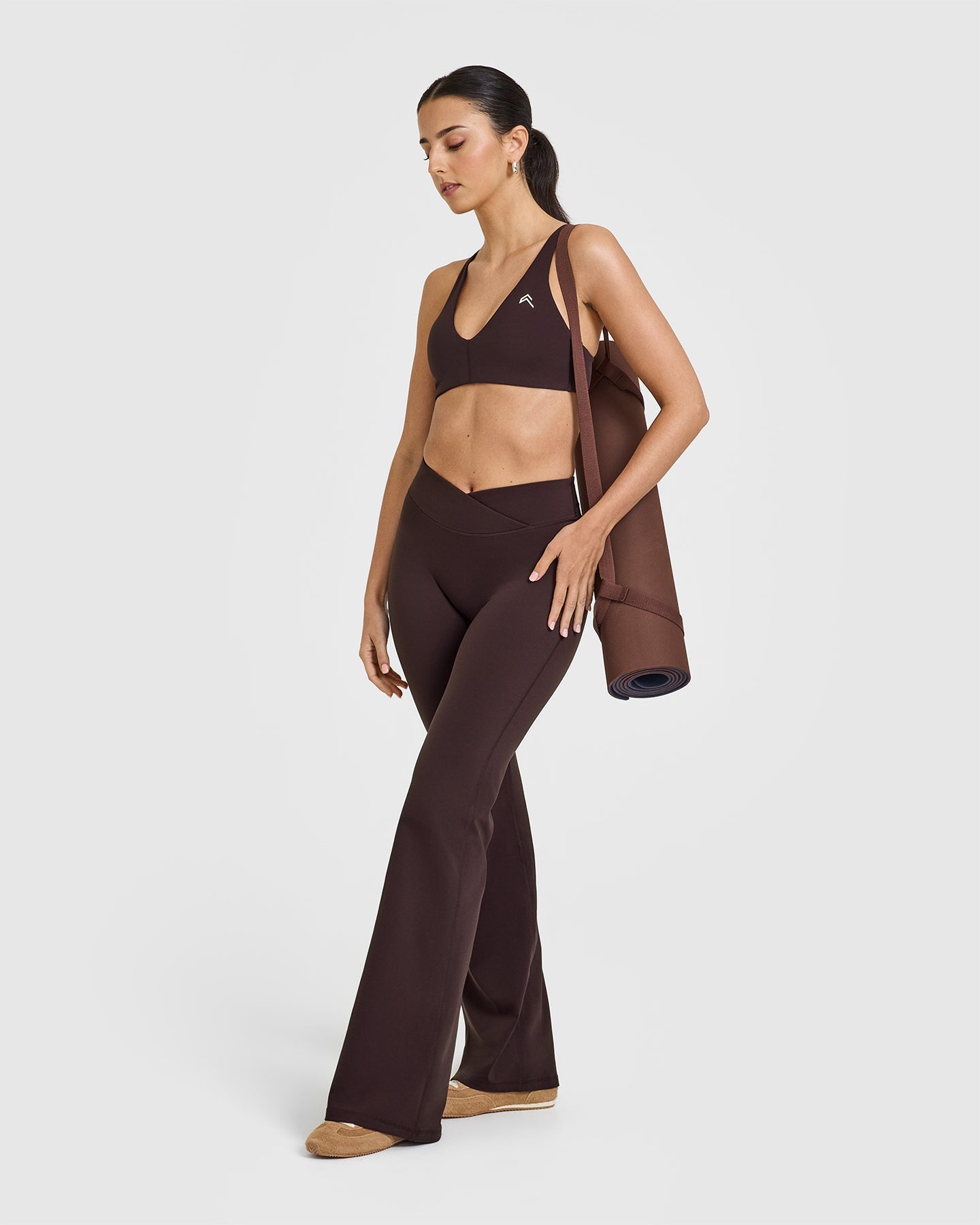 UnifiedMove™ Wrap Flared Bottoms | Plum Brown