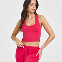 Cotton Icon Mid Vest | Berry Bloom