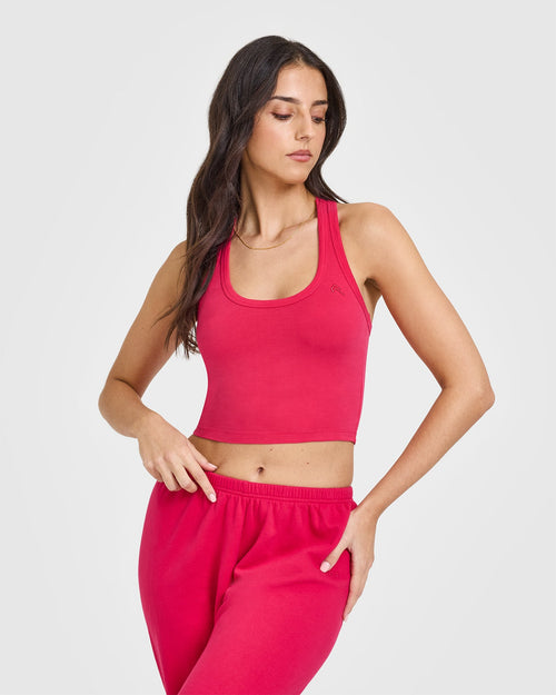 Oner Modal Cotton Icon Mid Vest | Berry Bloom