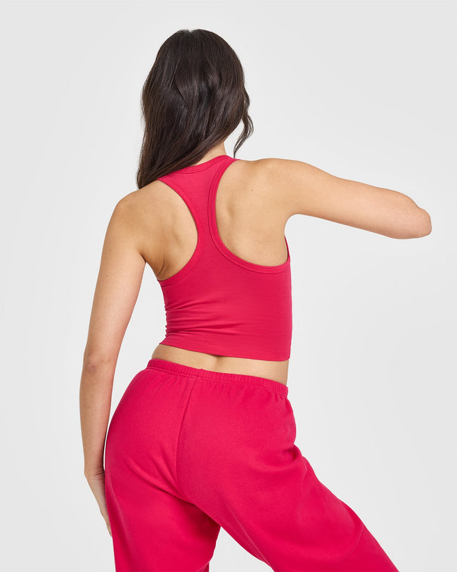 Cotton Icon Mid Vest | Berry Bloom