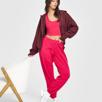 Cotton Icon Mid Vest | Berry Bloom