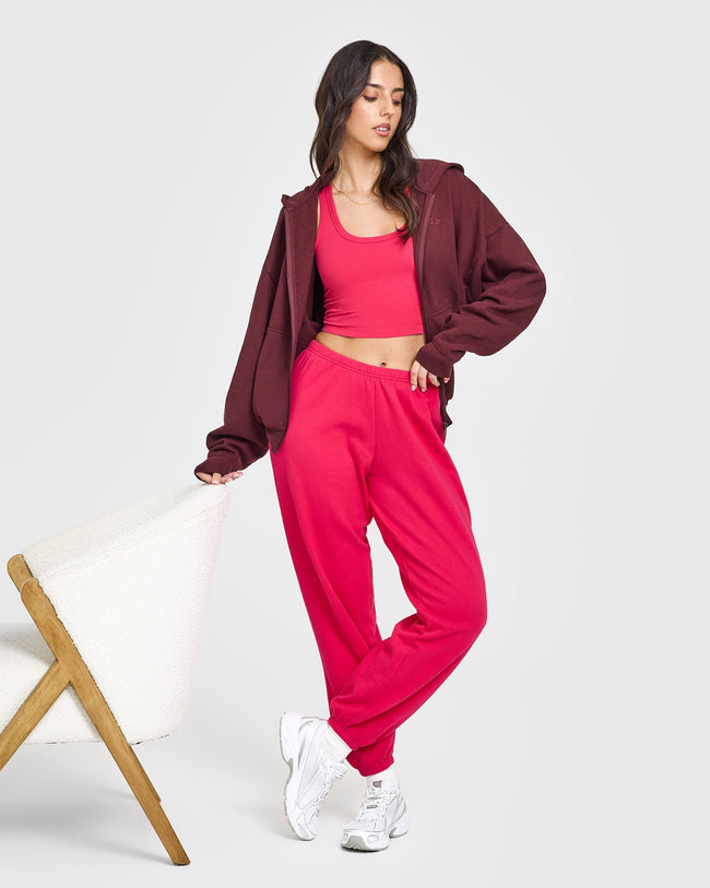 Cotton Icon Mid Vest | Berry Bloom