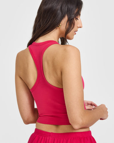 Cotton Icon Mid Vest | Berry Bloom