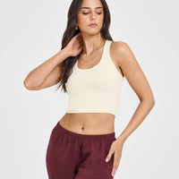 Cotton Icon Mid Vest | Off White