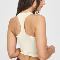 Cotton Icon Mid Vest | Off White