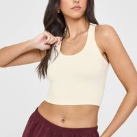 Cotton Icon Mid Vest | Off White