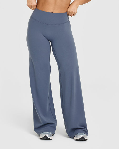 Oner Modal SoftMotion™ Straight Leg Bottoms | Granite Blue