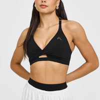 Unified Twist Sports Bra | Black