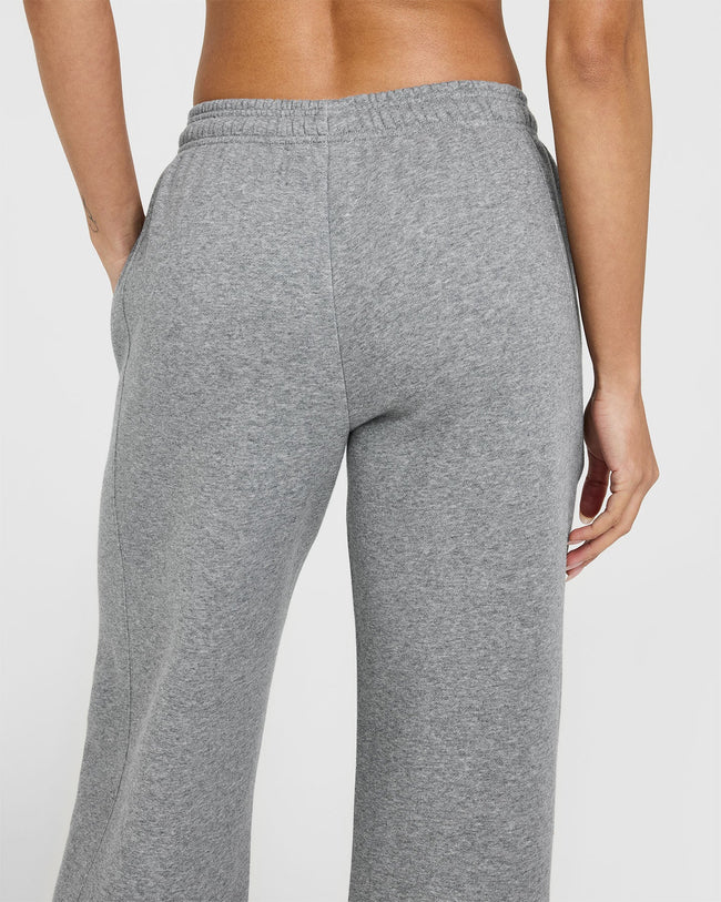 Foundations Straight Leg Joggers with Graphic | Charcoal Marl