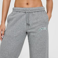 Foundations Straight Leg Joggers with Graphic | Charcoal Marl