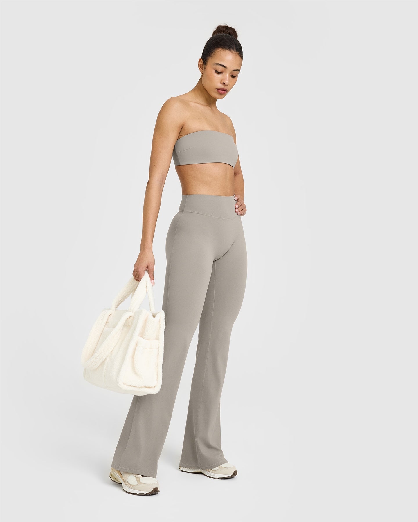 SoftMotion™ Flared Bottoms with White Logo | Warm Sand