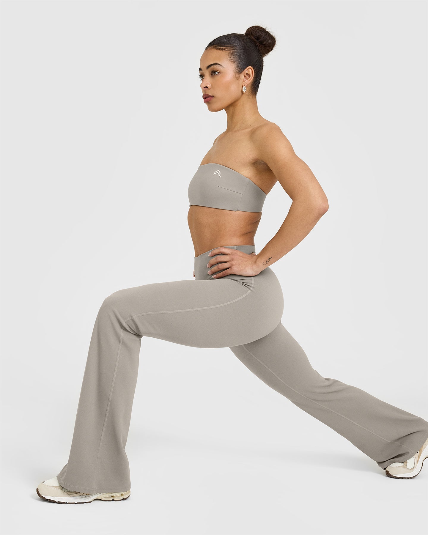 SoftMotion™ Flared Bottoms with White Logo | Warm Sand