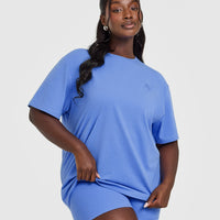 Classic Oversized Lightweight T-Shirt | Glaucous Blue