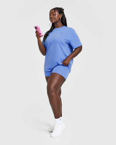 Classic Oversized Lightweight T-Shirt | Glaucous Blue