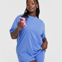 Classic Oversized Lightweight T-Shirt | Glaucous Blue